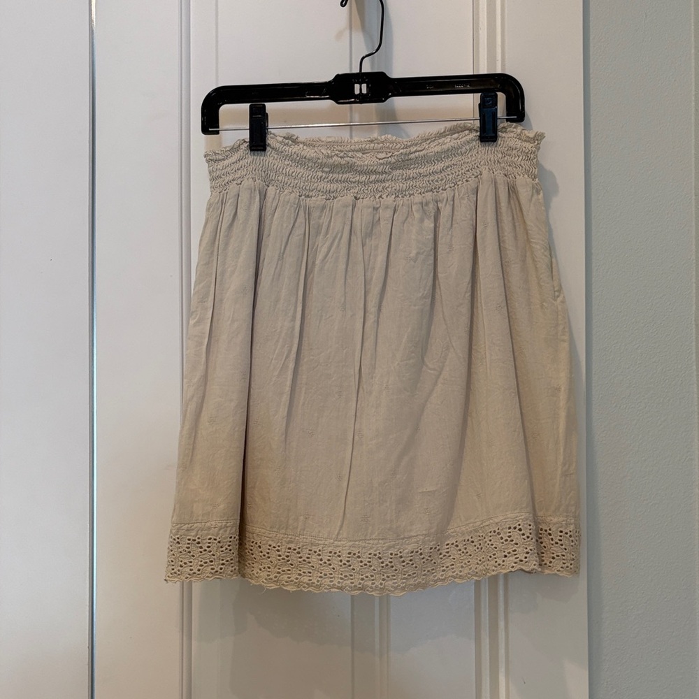 Lined 💯 cotton mini skirt